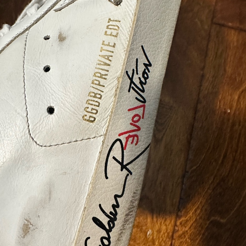 Golden Goose White Superstar Sneakers - Picture 6 of 7